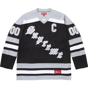 Size XL • Supreme Fire & Ice Hockey Jersey • Black • Cross Posted • Firm